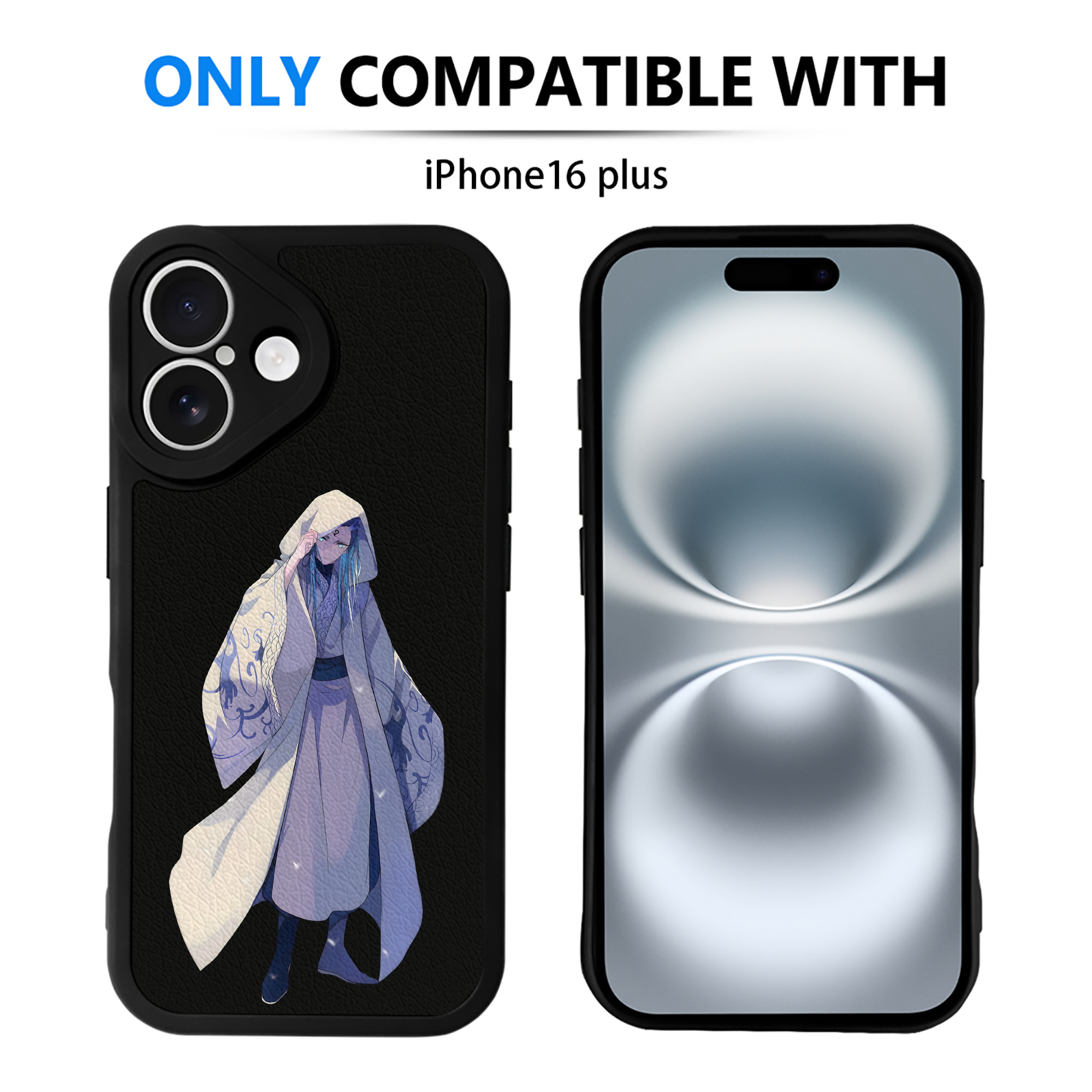 （画像用） Ne Zha 2 ナタ 魔童の大暴れ 【iPhone 16シリーズ対応】シリコンスマホケース（レザー調） 材質：シリコン